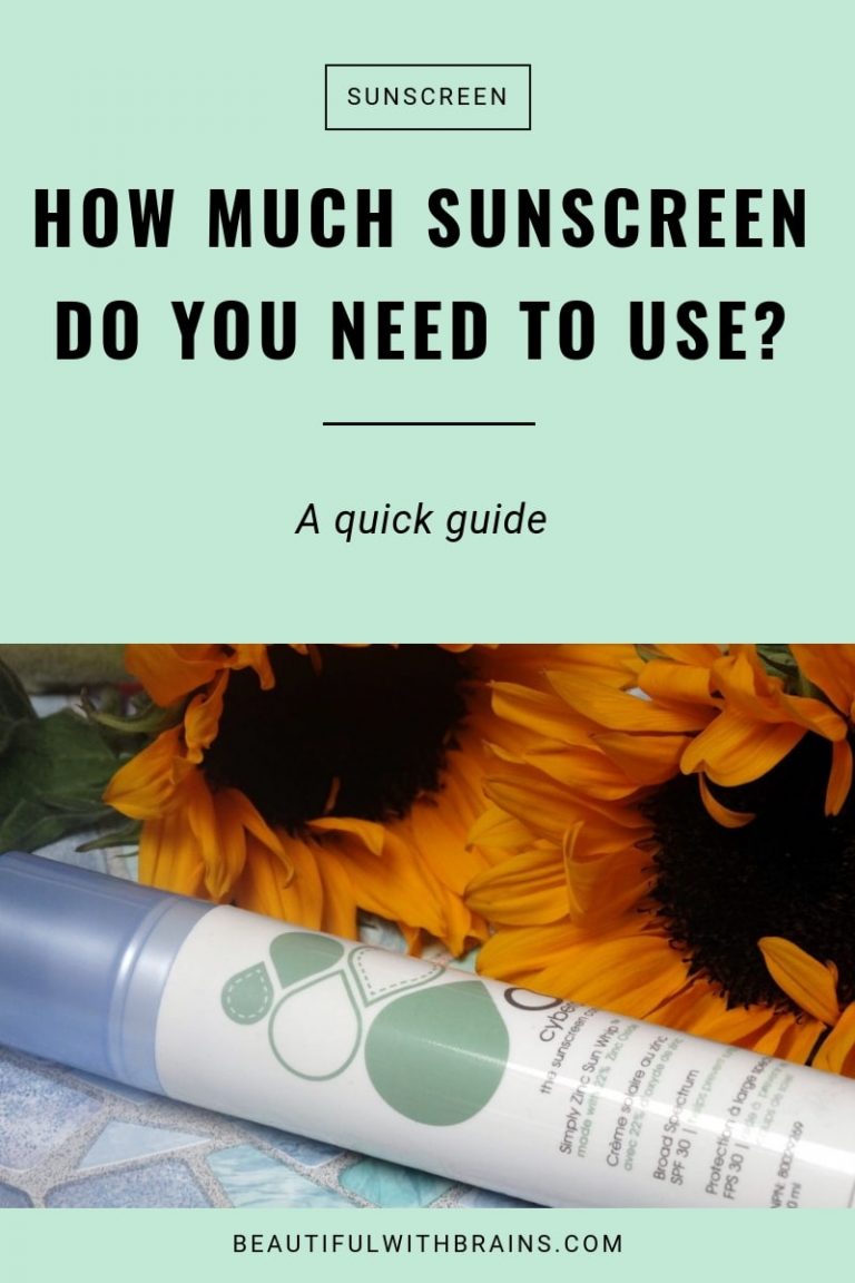 How Much Sunscreen Should You Use? – Beautiful With Brains