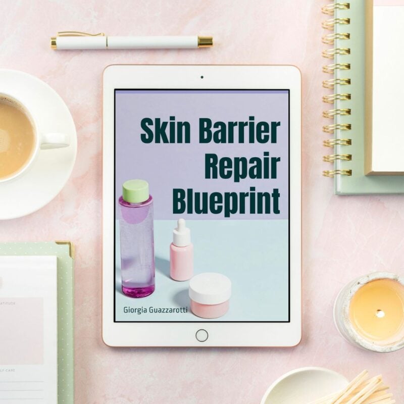 Skin barrier repair blueprint mockup