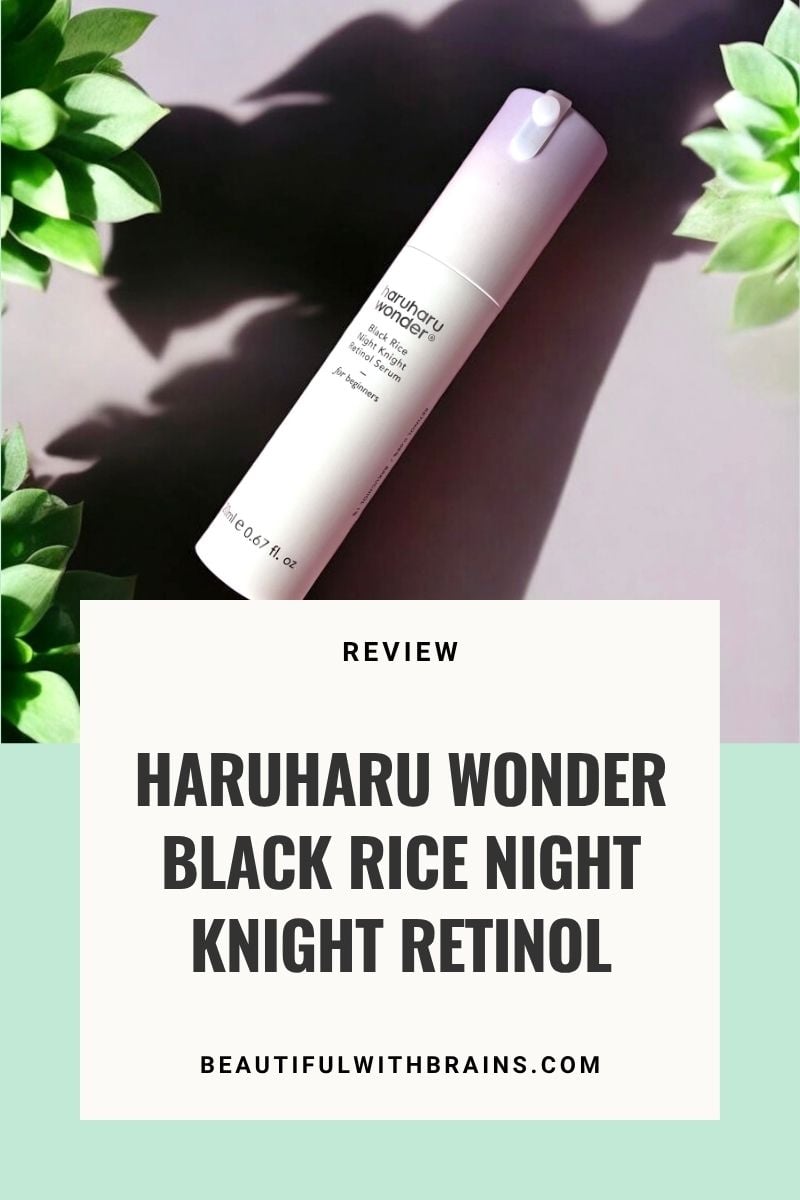 Haruharu Wonder Black Rice Night Knight Retinol