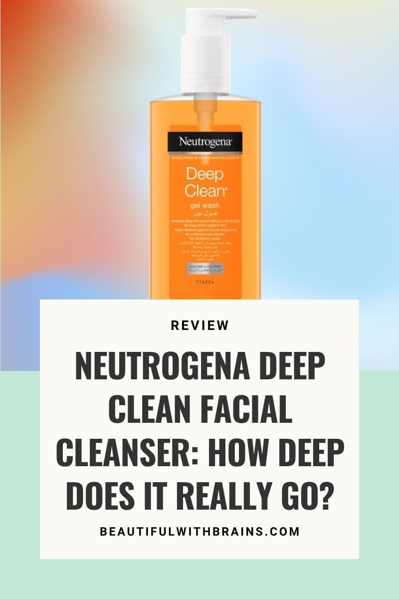 neutrogena deep clean facial cleanser review