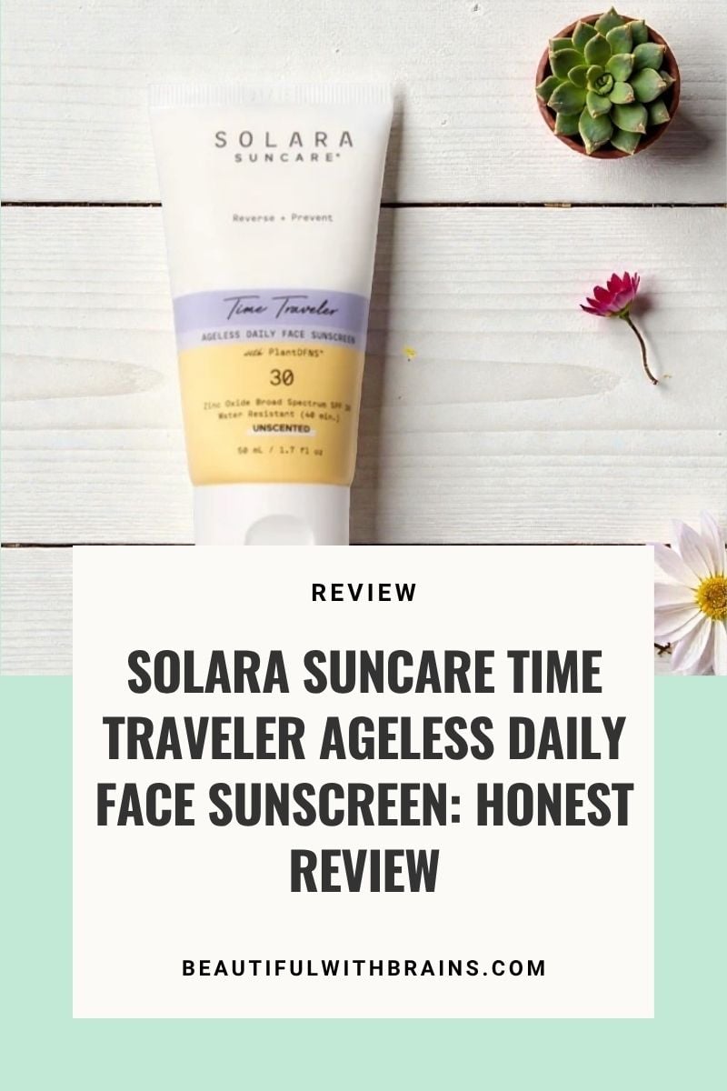 solara suncare time traveler ageless daily face sunscreen reviews