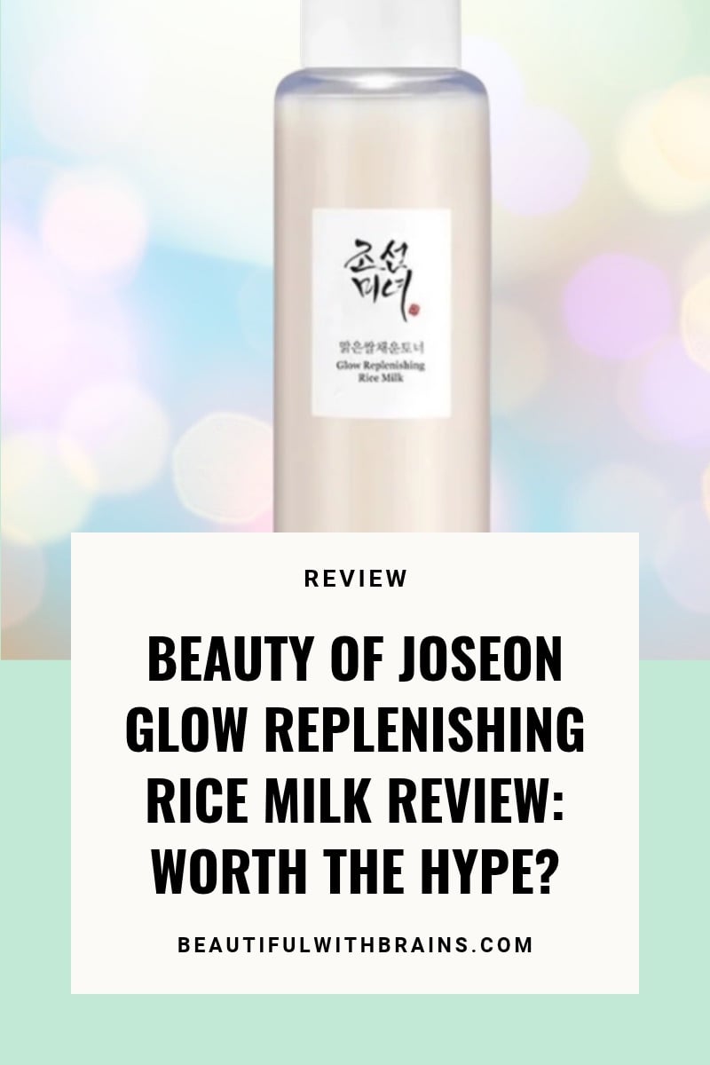 Beauty of Joseon Glow Replenishing Rice Milk Review