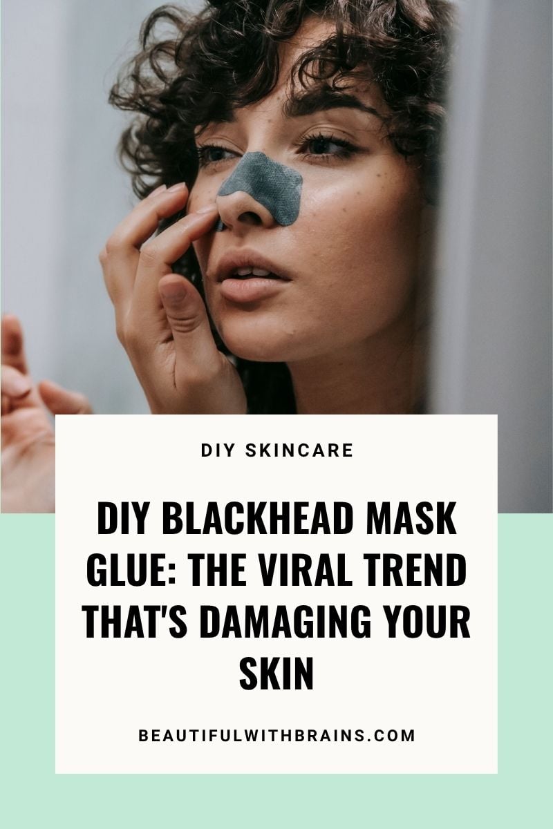 diy blackhead mask glue